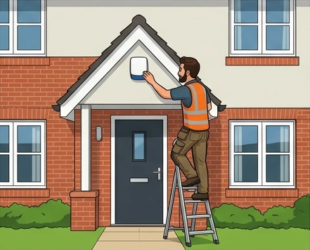 Commercial fire and security installation